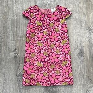 Disney Pink and Gold Floral Kids Dress